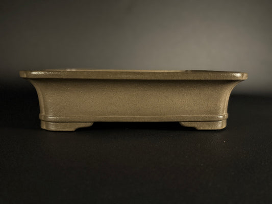 KEIZAN Hisada 久山 桂山 - 常滑 –32cm Rectangular unglazed Flared-corners