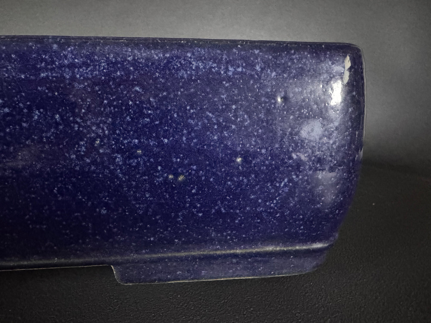 HARUMATSU 3rd Gen ( Harumatsu Rokumisai ) Seto, Rectangular Glaze 39.5cm (to be priced)