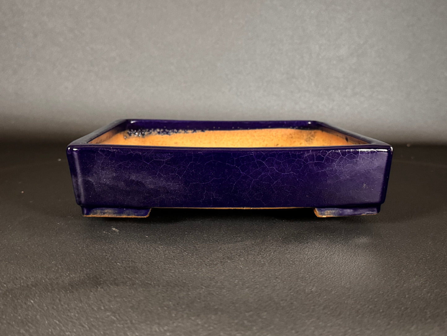 YAMAFUSA 4th Gen (YAMAFUSA KOIE 山房鯉江 (aka SAMBO)) -常滑-25.3cm | Square | Dark Blue Glazed