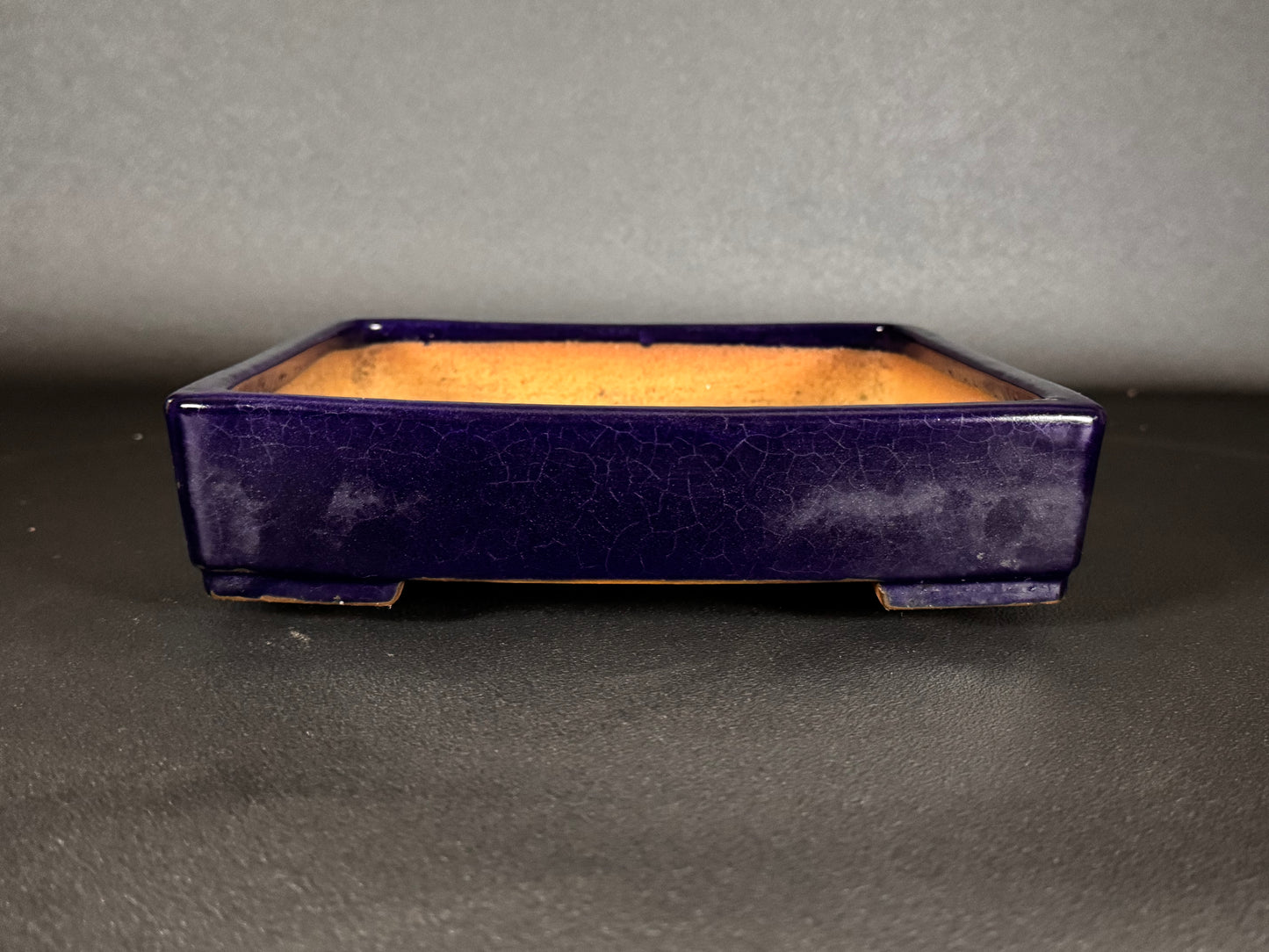 YAMAFUSA 4th Gen (YAMAFUSA KOIE 山房鯉江 (aka SAMBO)) -常滑-25.3cm | Square | Dark Blue Glazed
