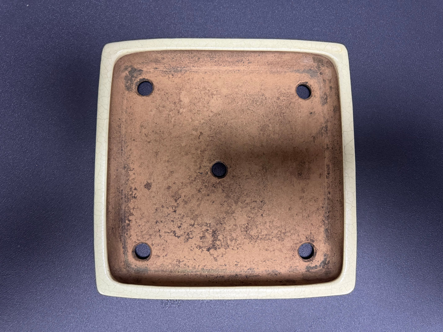 YAMAFUSA 4th Gen (YAMAFUSA KOIE 山房鯉江 (aka SAMBO)) -常滑-25.3cm | Square | Cream Glazed