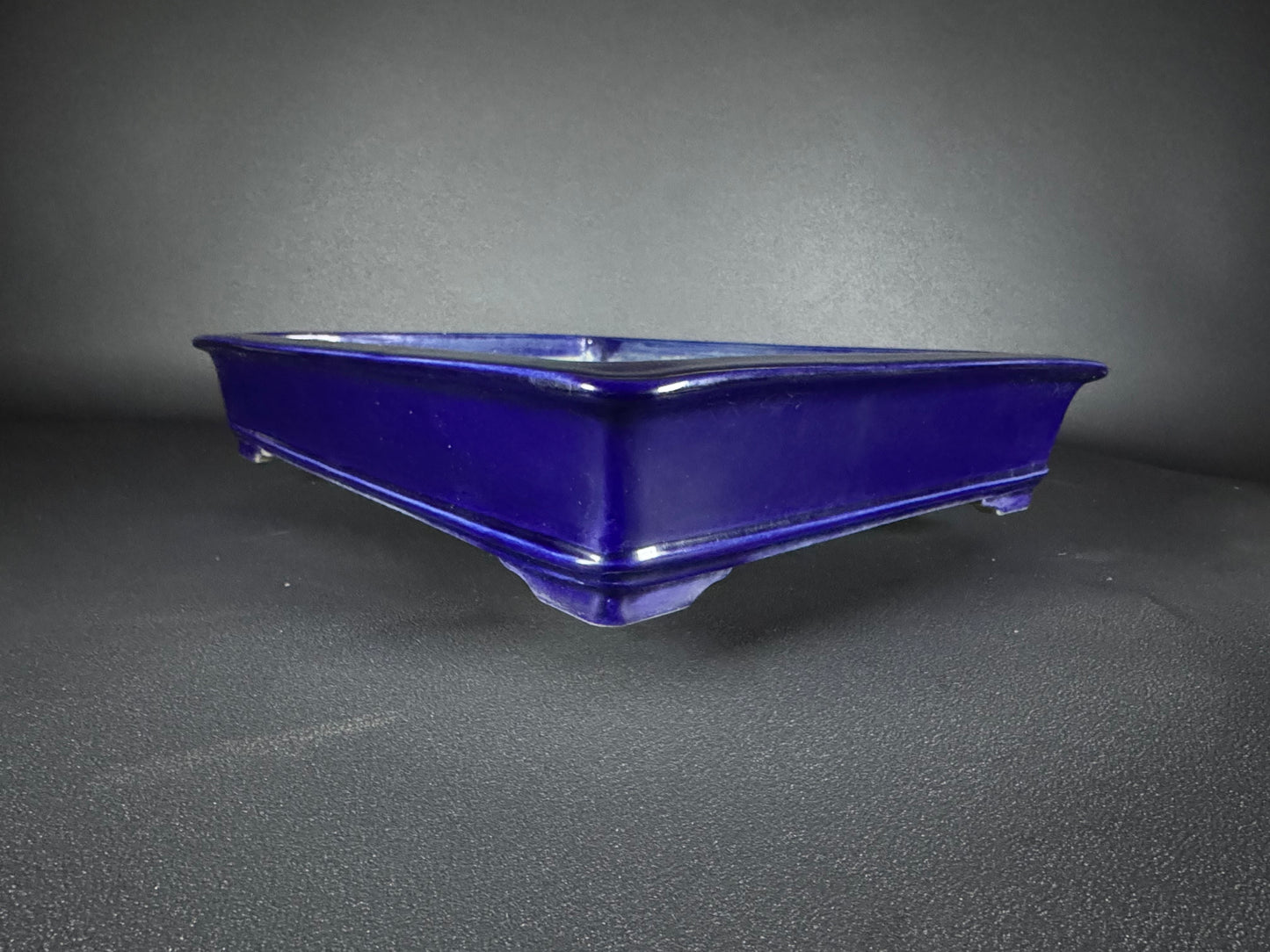 TERAHATA Mazan (Mayama Mazan) 常滑 49cm Rectangular Glazed (Ruri-iro)