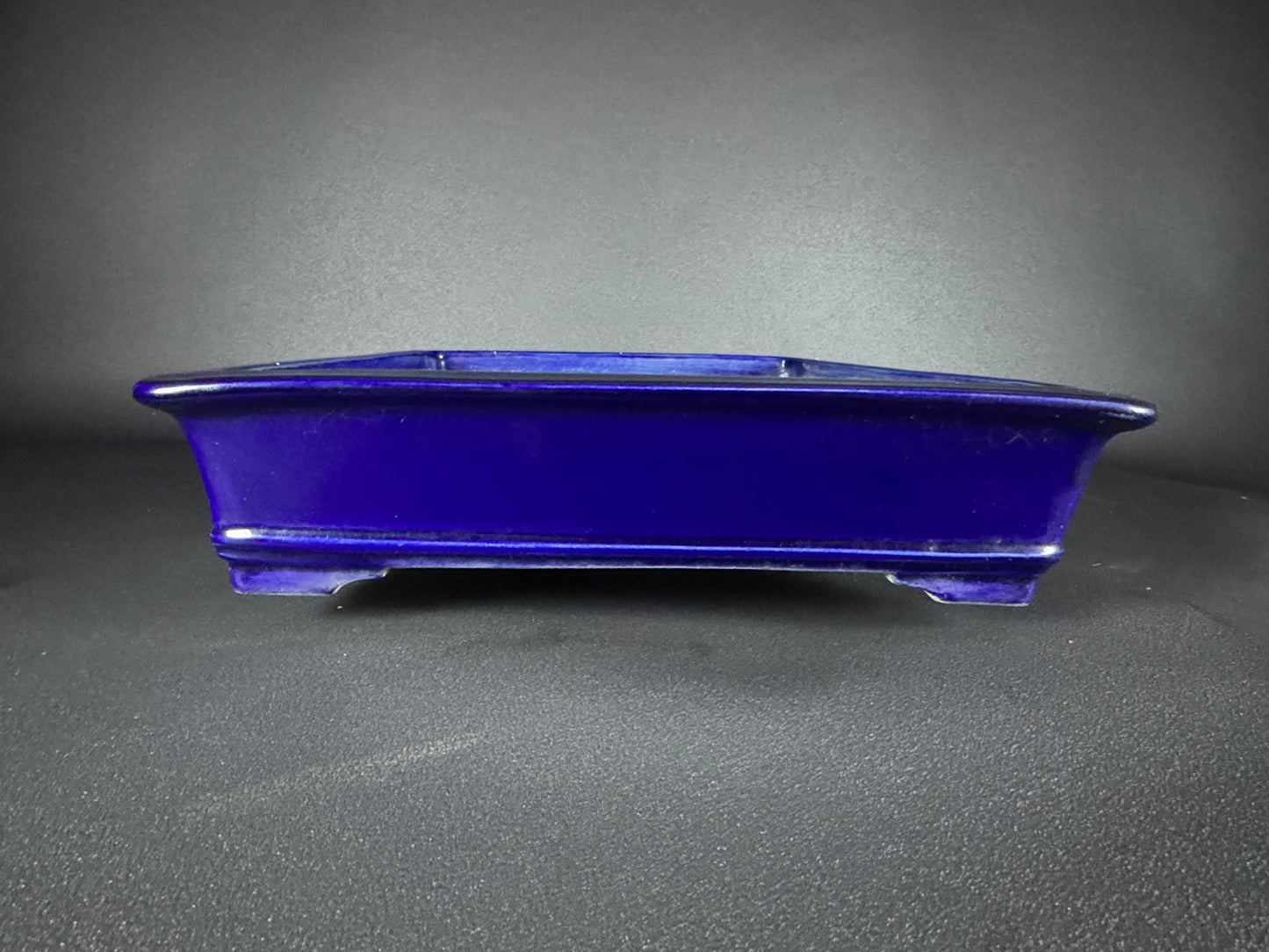 TERAHATA Mazan (Mayama Mazan) 常滑 49cm Rectangular Glazed (Ruri-iro)