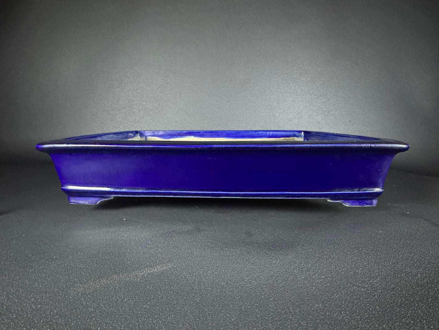TERAHATA Mazan (Mayama Mazan) 常滑 49cm Rectangular Glazed (Ruri-iro)