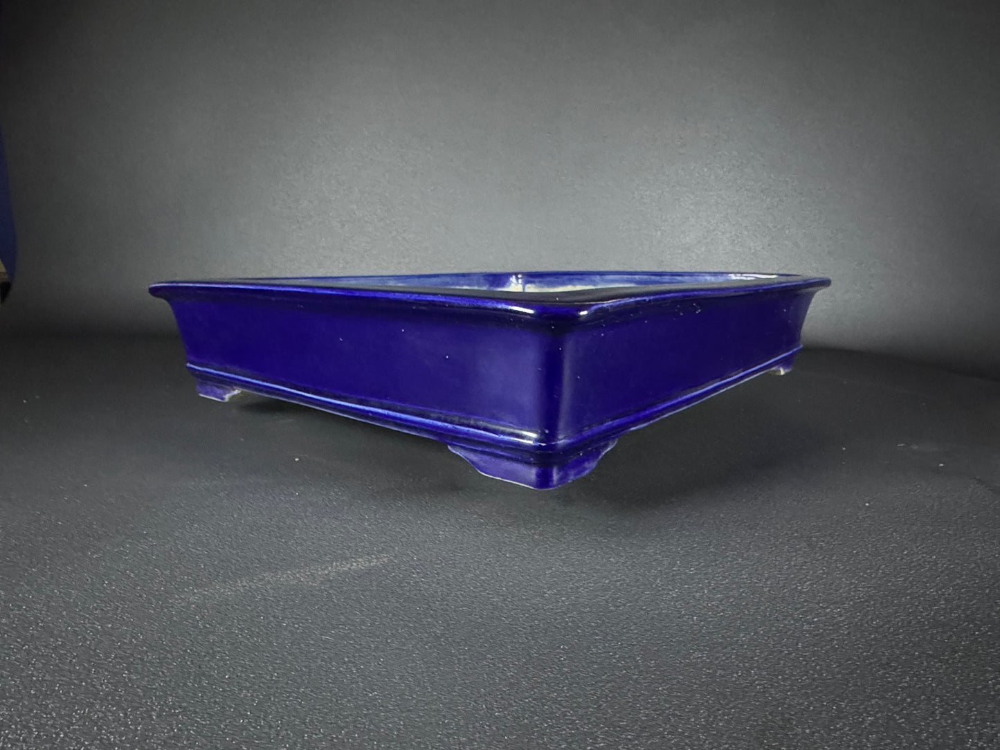 TERAHATA Mazan (Mayama Mazan) 常滑 49cm Rectangular Glazed (Ruri-iro)