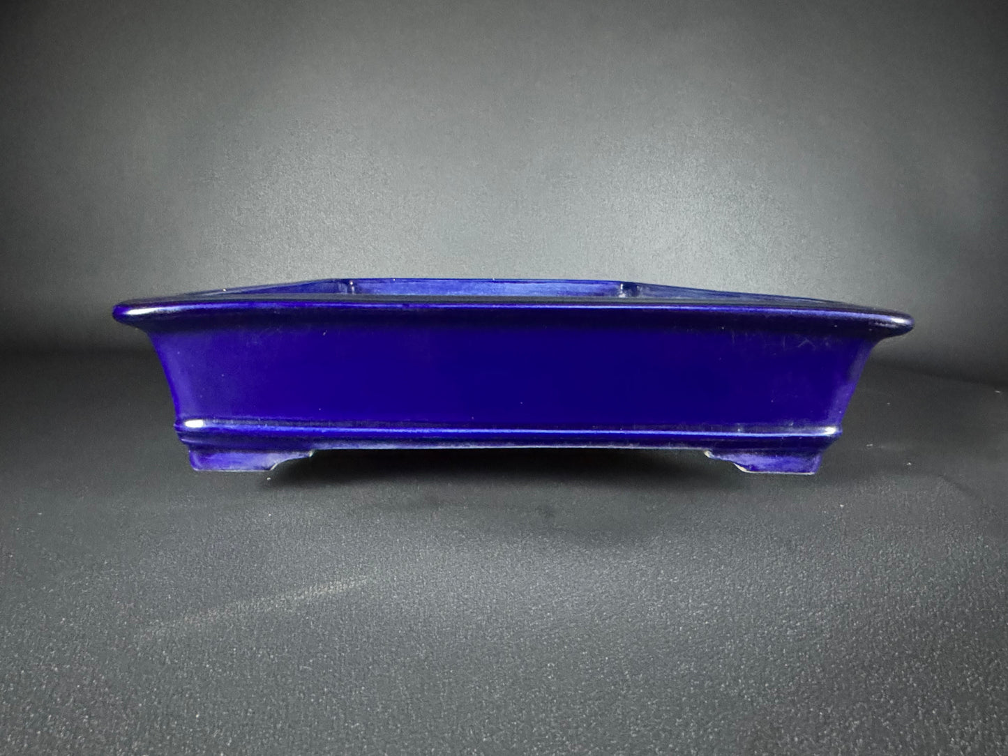 TERAHATA Mazan (Mayama Mazan) 常滑 49cm Rectangular Glazed (Ruri-iro)