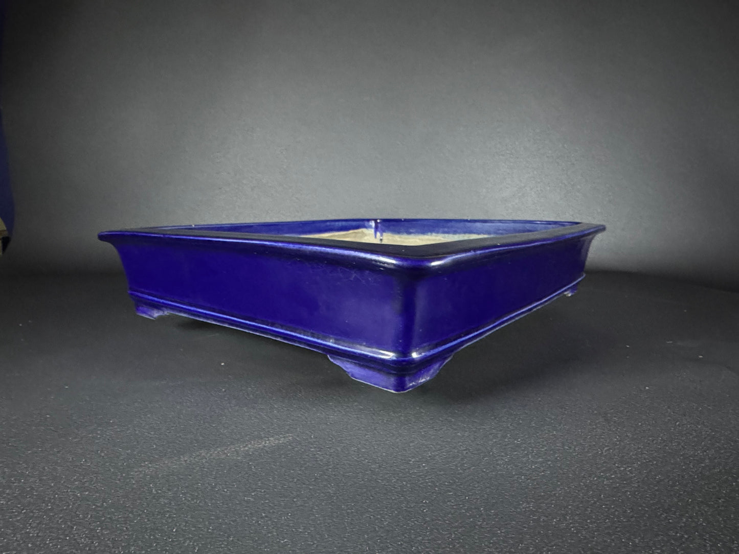 TERAHATA Mazan (Mayama Mazan) 常滑 49cm Rectangular Glazed (Ruri-iro)