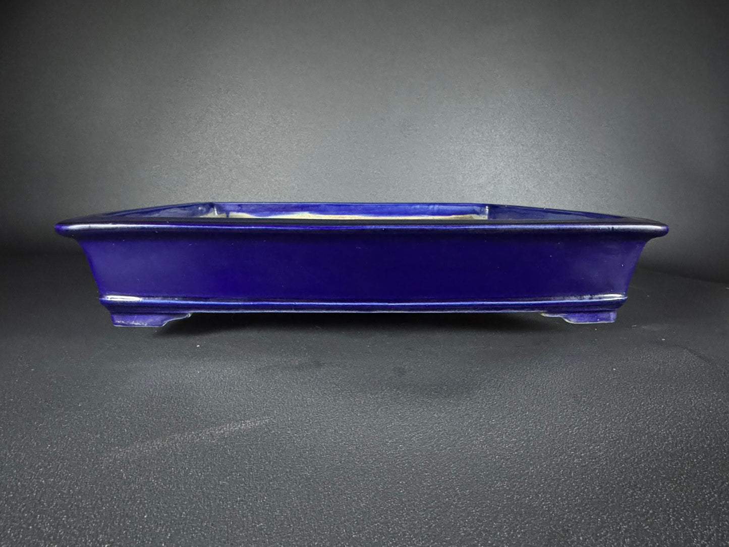 TERAHATA Mazan (Mayama Mazan) 常滑 49cm Rectangular Glazed (Ruri-iro)
