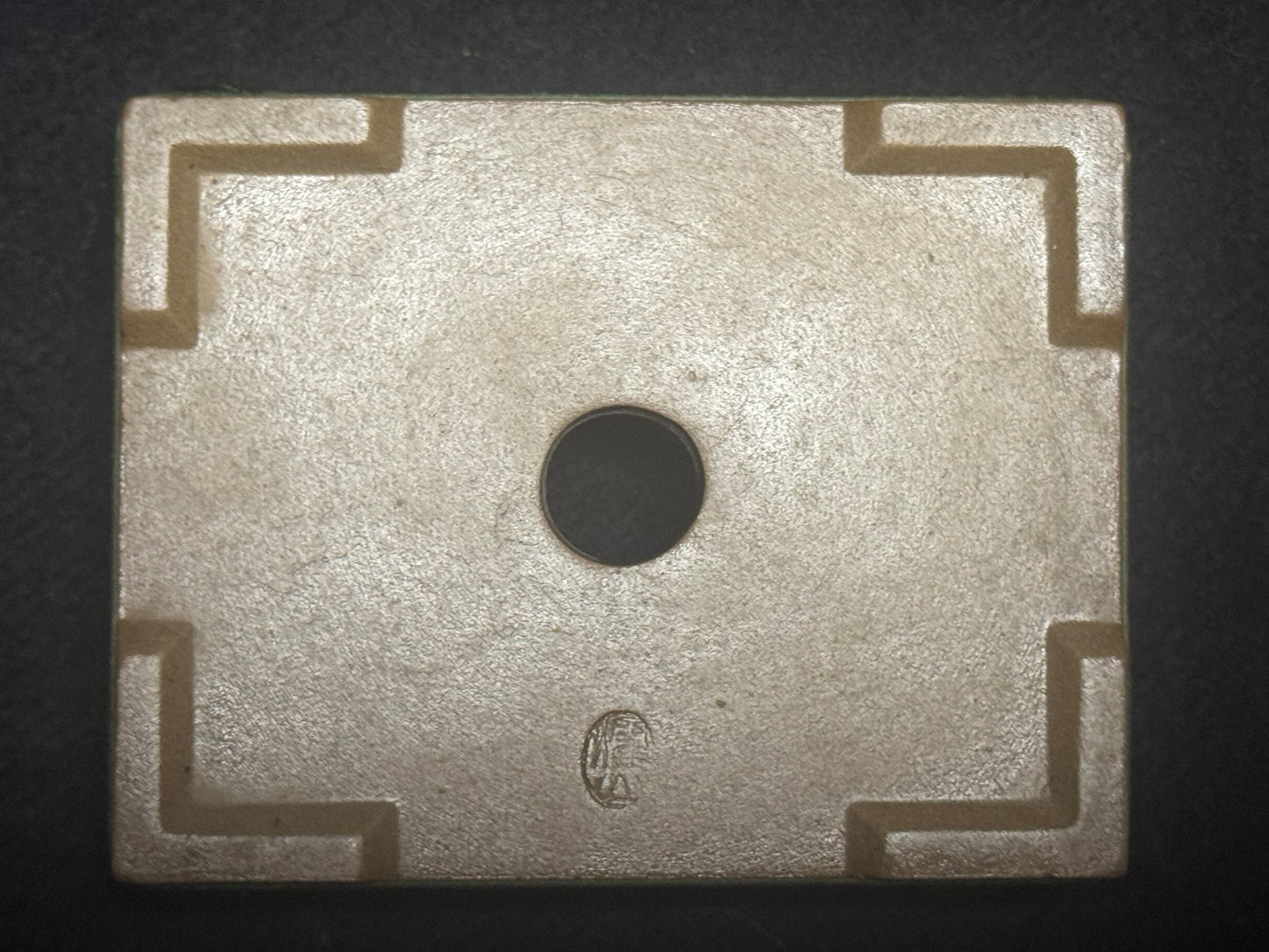 YOZAN  耀山Tokoname 9.2cm Rectangular Green Oribe Glaze