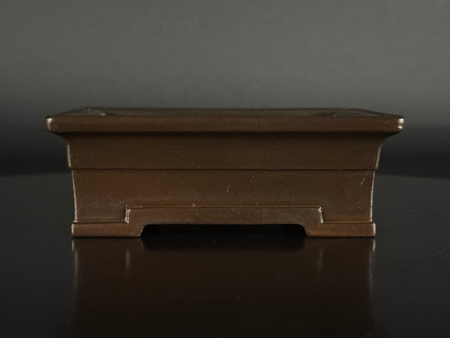 SENKOEN (Hanno Souhei) 常滑 Shohin (小品) 12.2cm Rectangle