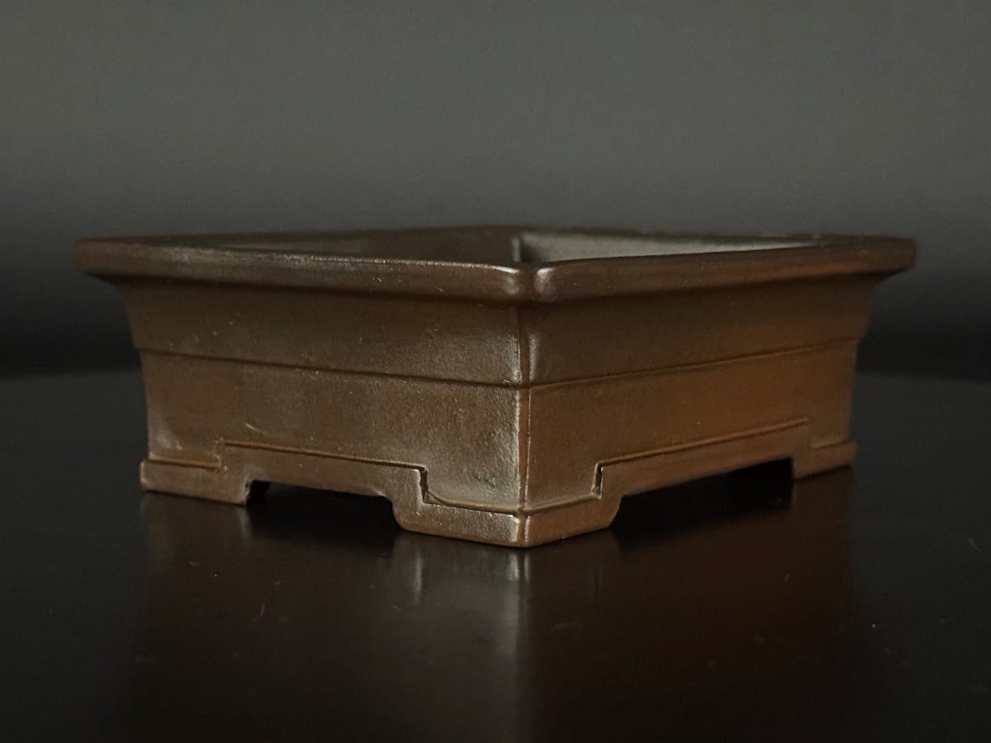 SENKOEN (Hanno Souhei) 常滑 Shohin (小品) 12.2cm Rectangle