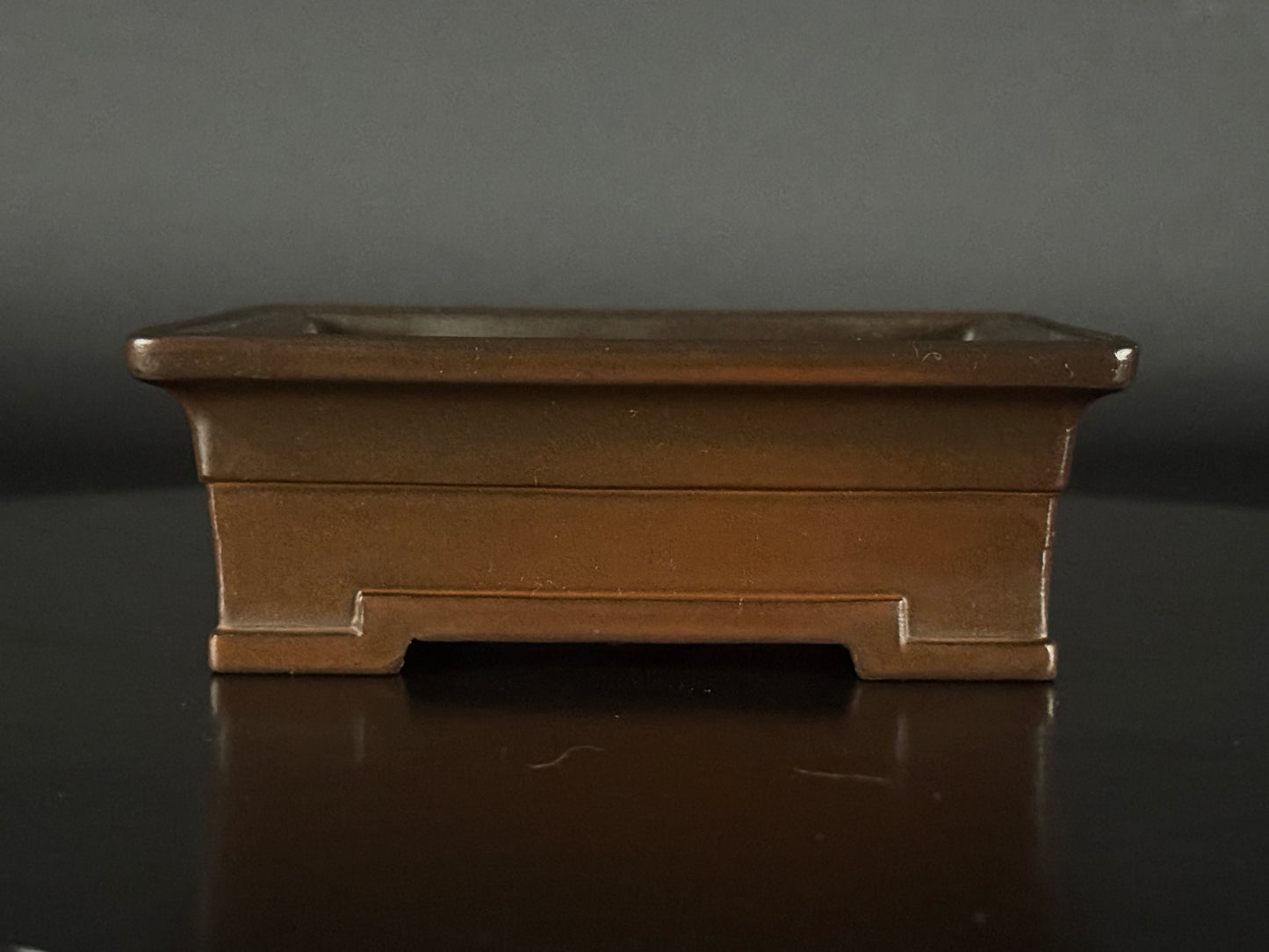 SENKOEN (Hanno Souhei) 常滑 Shohin (小品) 12.2cm Rectangle