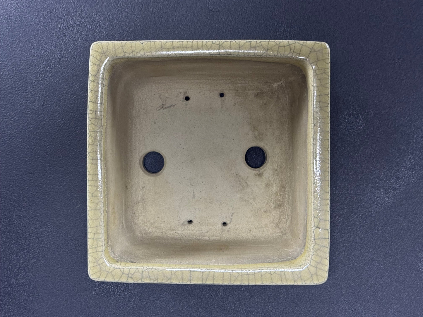TERAHATA Mazan (Mayama Mazan) 常滑 – 19.0cm Square Bonsai Pot