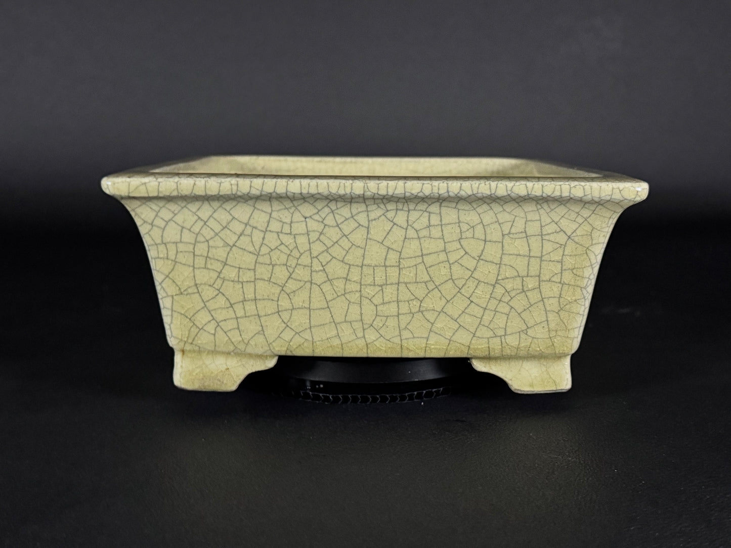TERAHATA Mazan (Mayama Mazan) 常滑 – 19.0cm Square Bonsai Pot