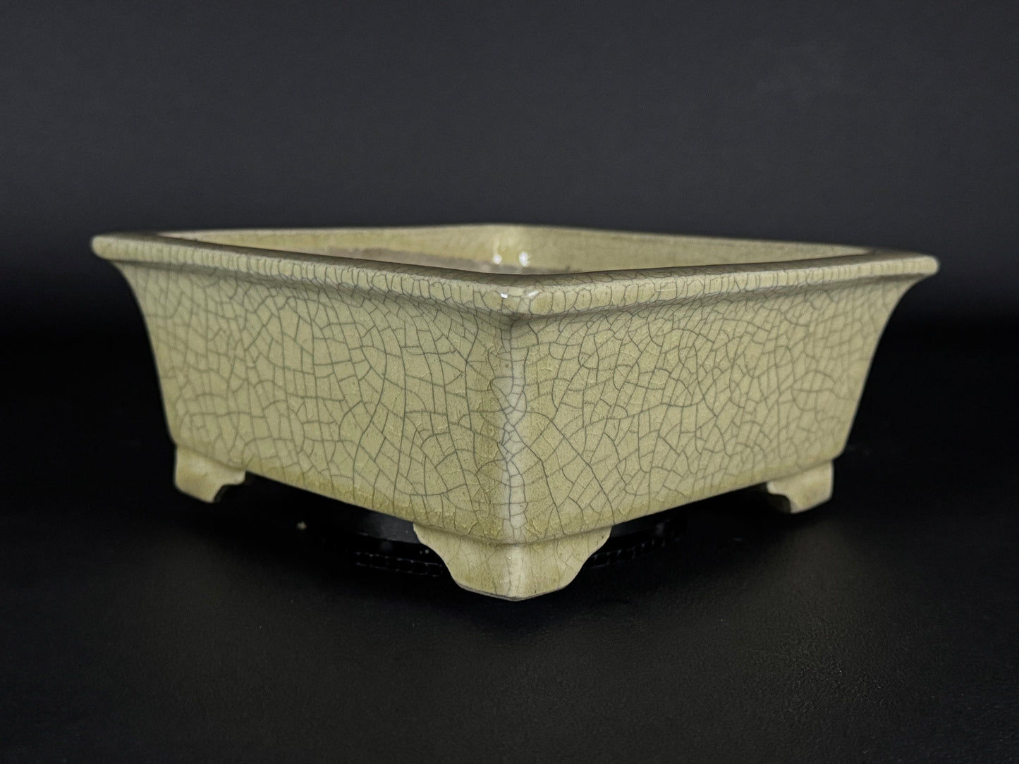 TERAHATA Mazan (Mayama Mazan) 常滑 – 19.0cm Square Bonsai Pot