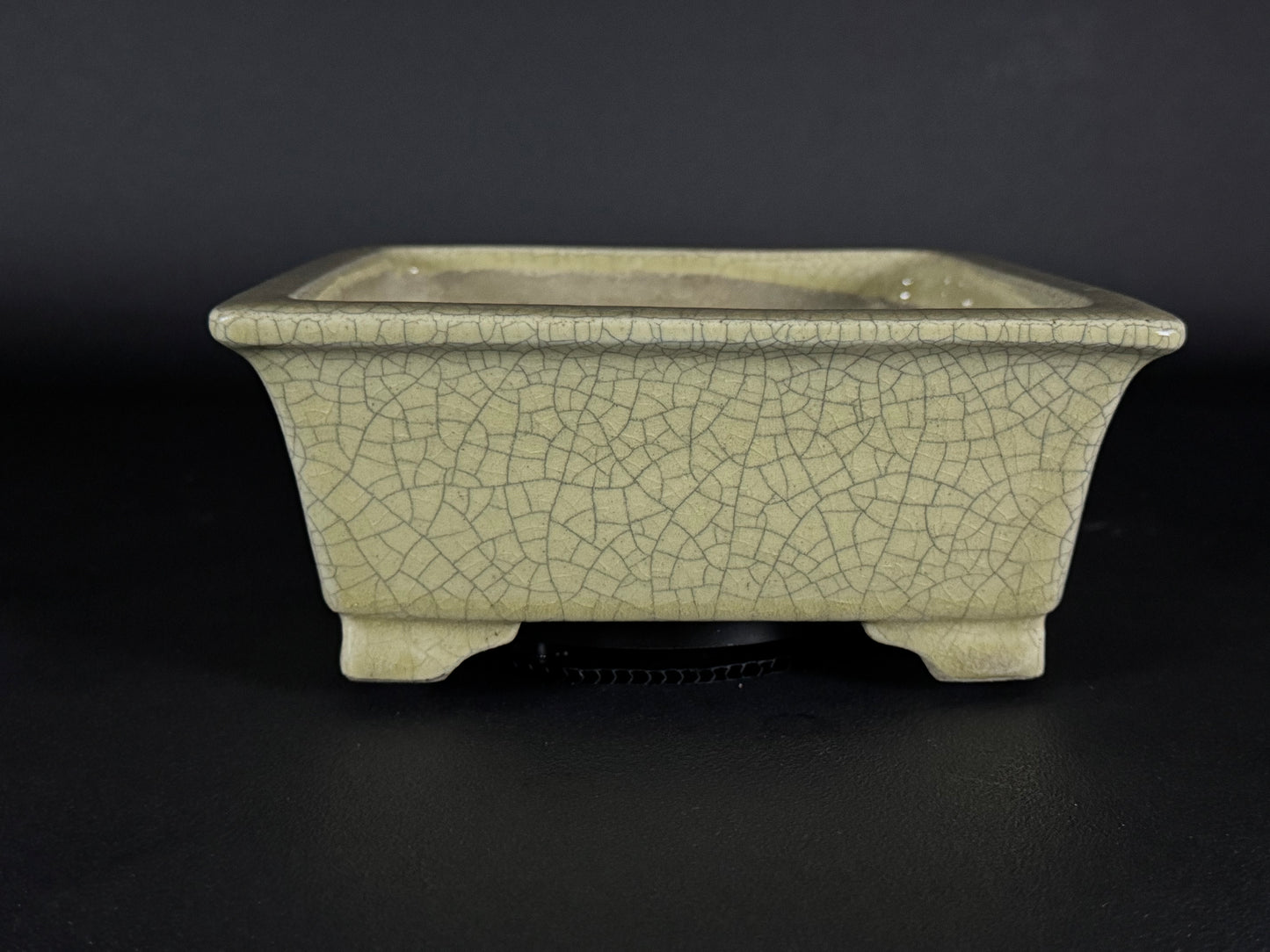 TERAHATA Mazan (Mayama Mazan) 常滑 – 19.0cm Square Bonsai Pot