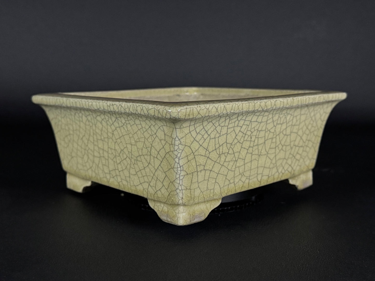 TERAHATA Mazan (Mayama Mazan) 常滑 – 19.0cm Square Bonsai Pot