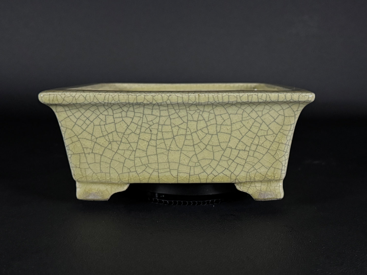 TERAHATA Mazan (Mayama Mazan) 常滑 – 19.0cm Square Bonsai Pot