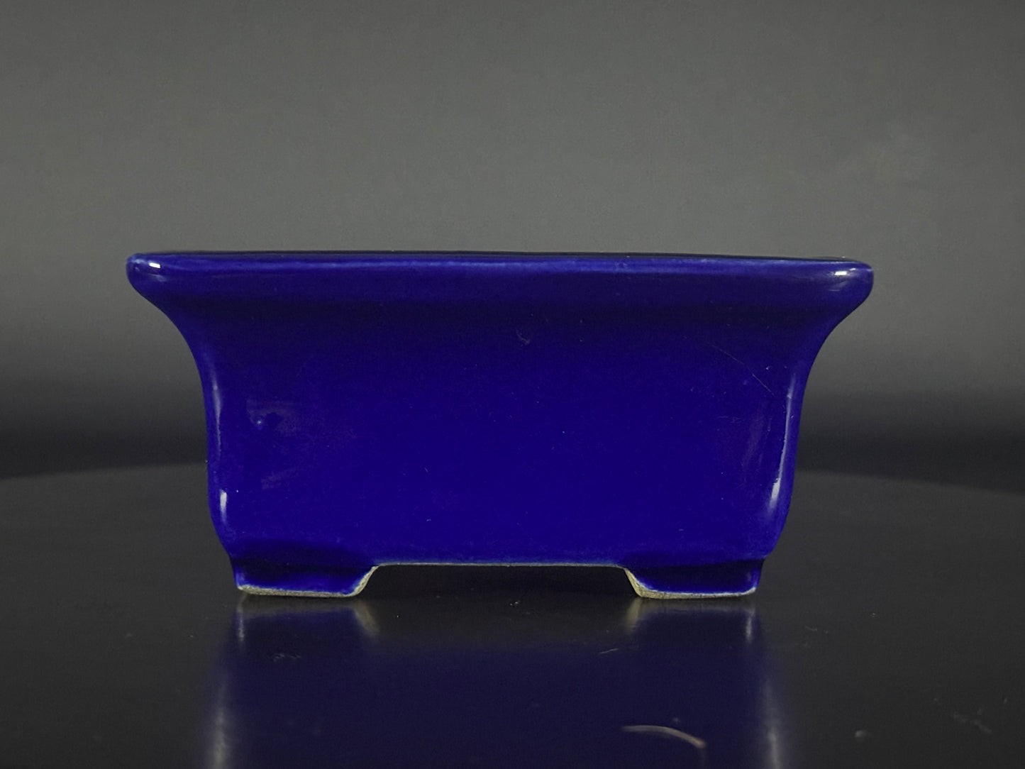 TERAHATA 2nd Gen ( Terahata Satomi 寺幡 サトミ ) - 常滑 –  17.0cm Rectangular glazed cobalt blue