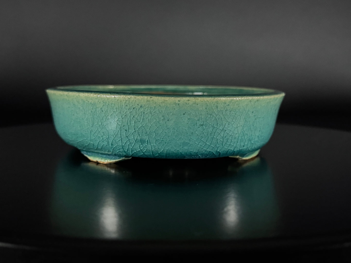 FUUKA (風香), Japan, oval, glazed (celadon crackle)19.5cm (On hold for a customer)