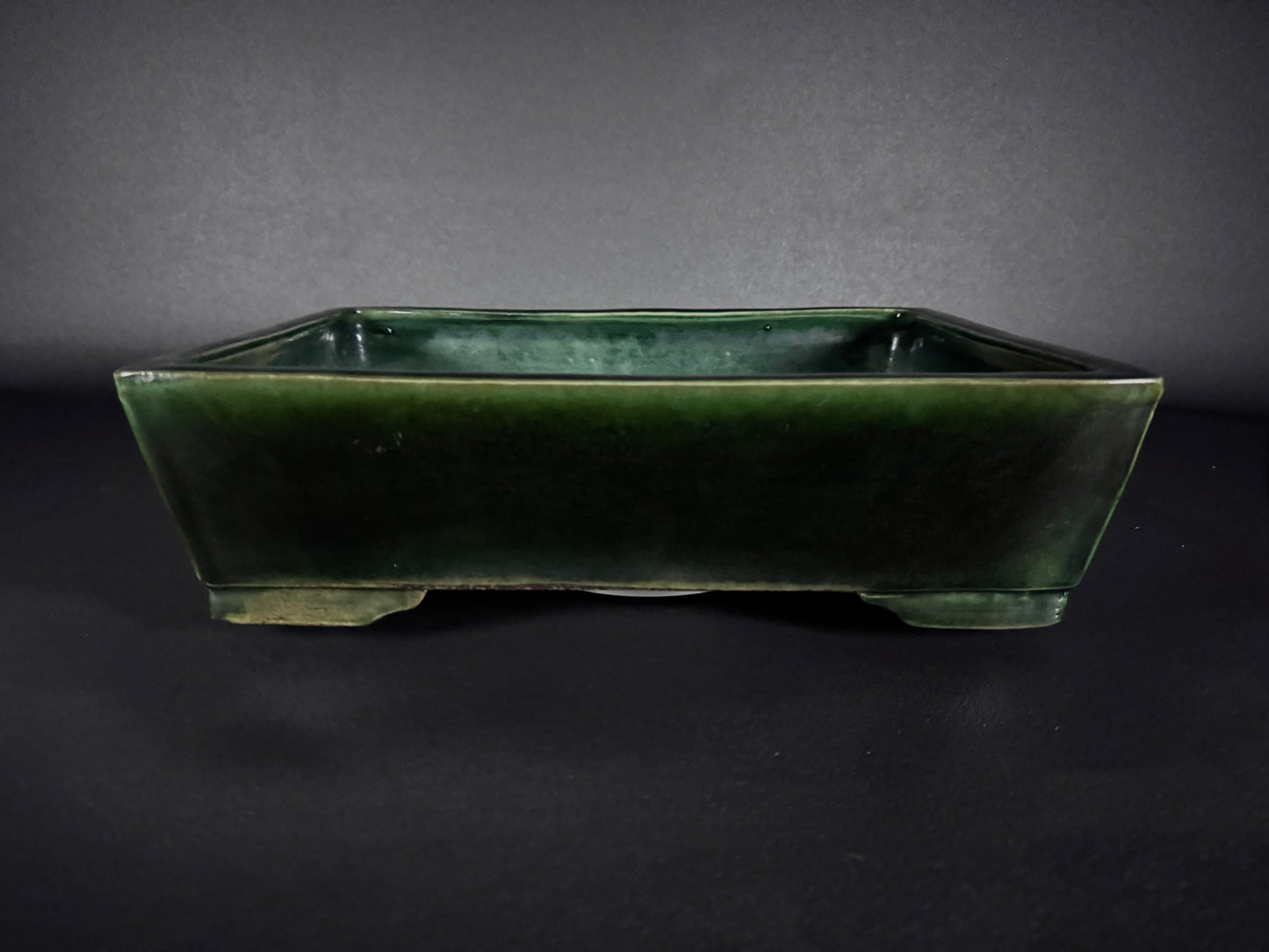 SHUUHOU (Kataoka Susumu), Tokoname, size 37.4cm, rectangular, Green glazed