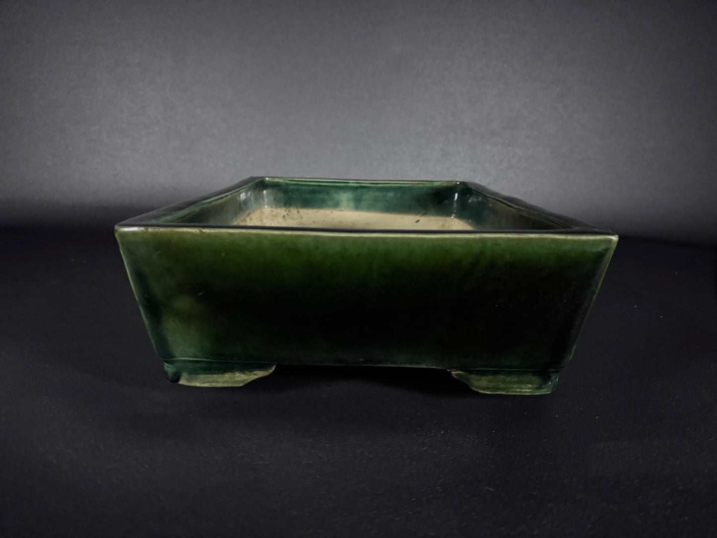 SHUUHOU (Kataoka Susumu), Tokoname, size 37.4cm, rectangular, Green glazed