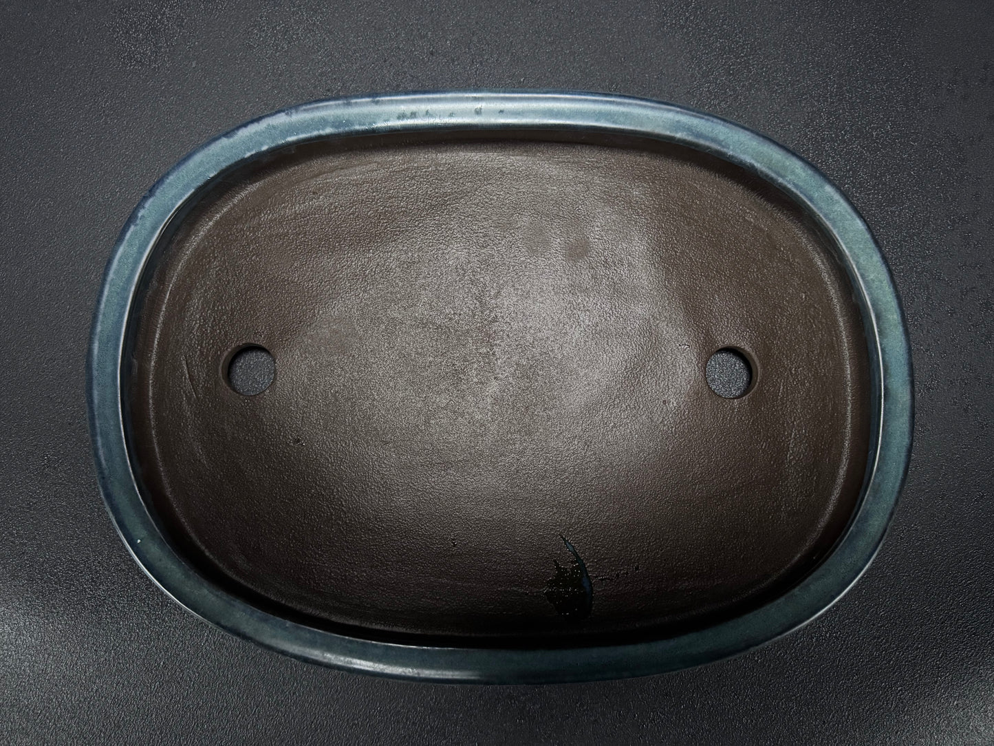 Tosui 東水- (常滑) -37.5cm oval, celadon glaze (青磁釉)