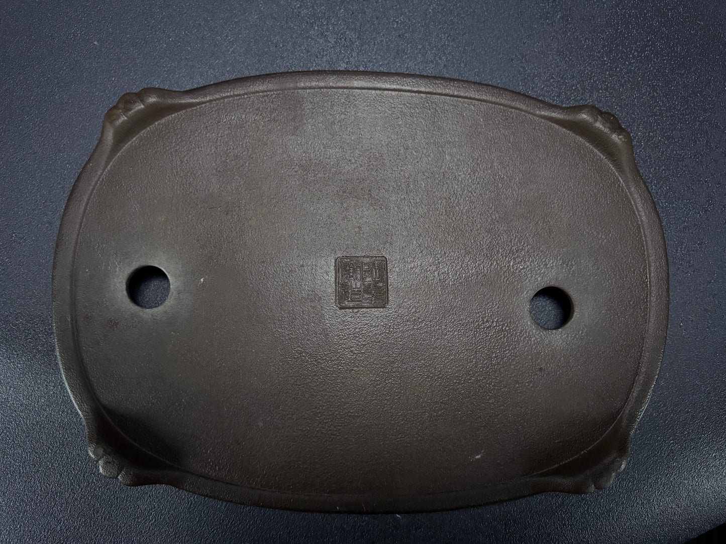 Tosui 東水- (常滑) -37.5cm oval, celadon glaze (青磁釉)