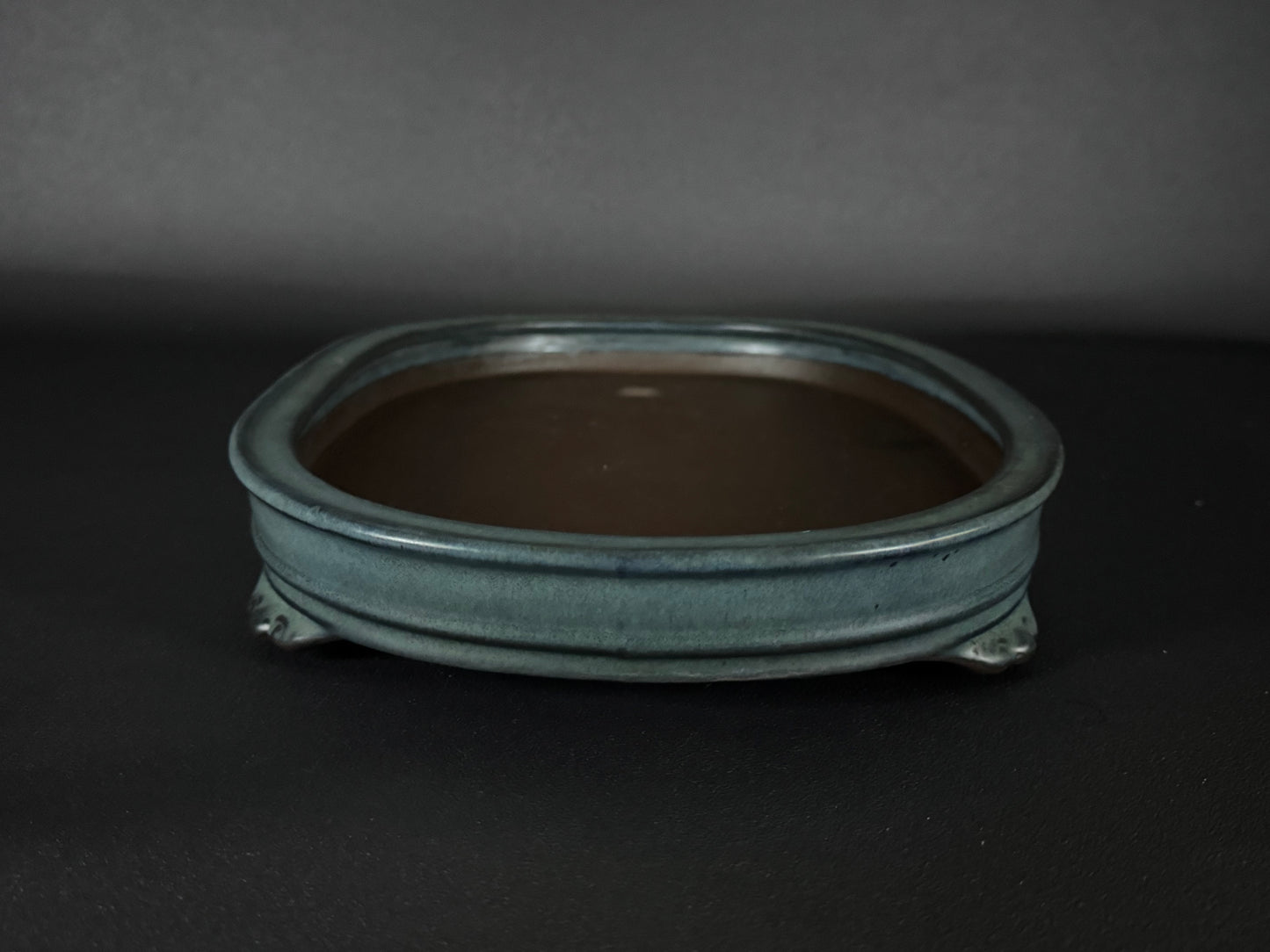 Tosui 東水- (常滑) -37.5cm oval, celadon glaze (青磁釉)