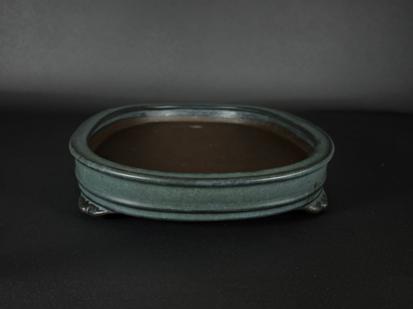 Tosui 東水- (常滑) -37.5cm oval, celadon glaze (青磁釉)