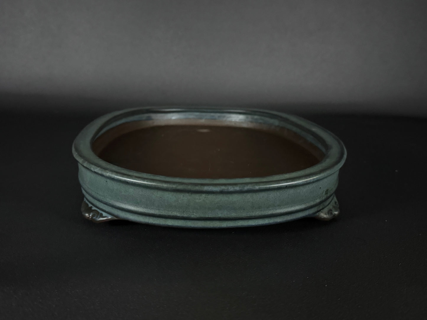 Tosui 東水- (常滑) -37.5cm oval, celadon glaze (青磁釉)