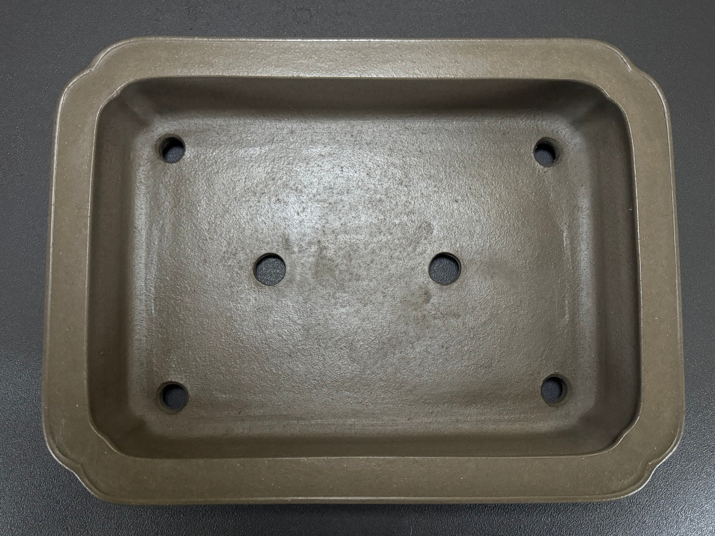 KEIZAN Hisada 久山 桂山 - 常滑 –37.7cm Rectangular unglazed Flared-corners