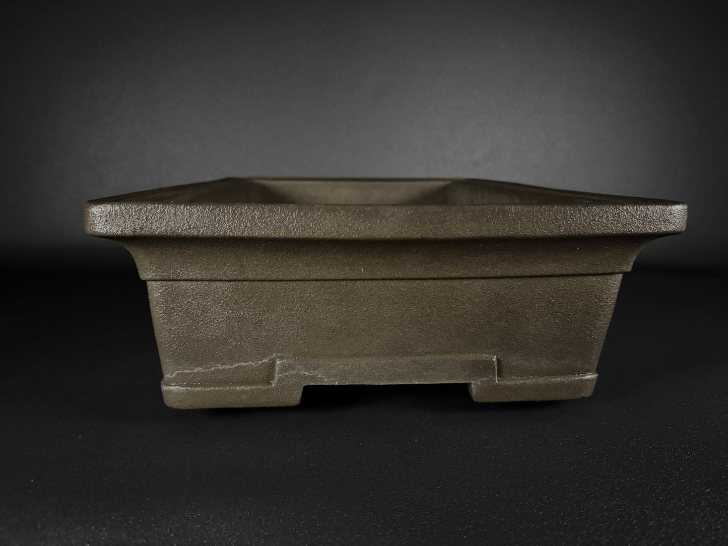 YAMAAKI 3rd Generation (Kataoka Toshio) "爪描き"- 常滑-47.2cm Rectangular Unglazed (長方形 無釉)