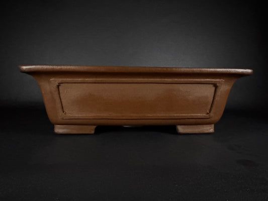 REIHO (Kataoka Katsushi, 片岡勝志) "爪描き" - 常滑– 56.5cm Rectangular Unglazed 長方形無釉