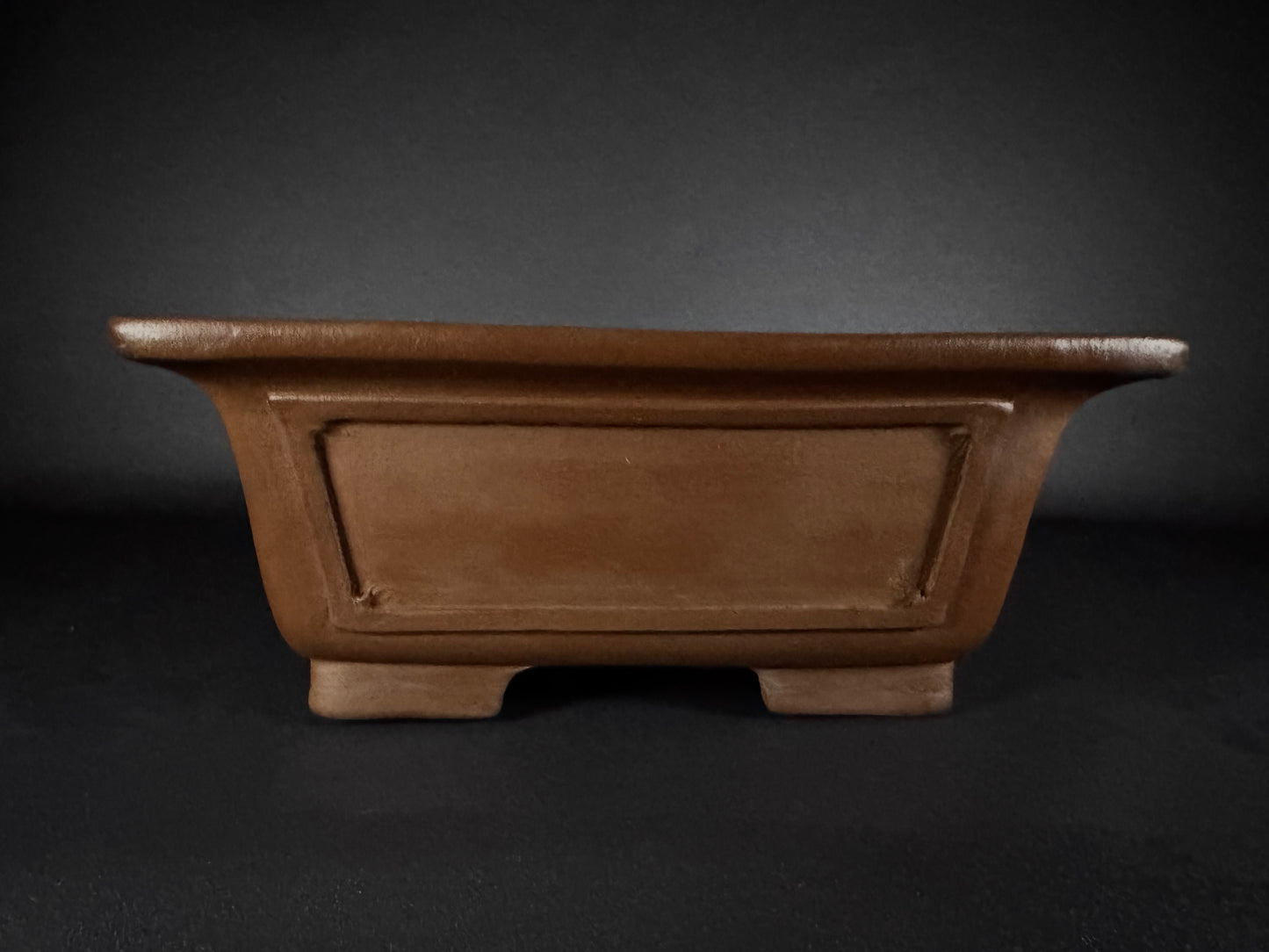 REIHO (Kataoka Katsushi, 片岡勝志) "爪描き" - 常滑– 56.5cm Rectangular Unglazed 長方形無釉