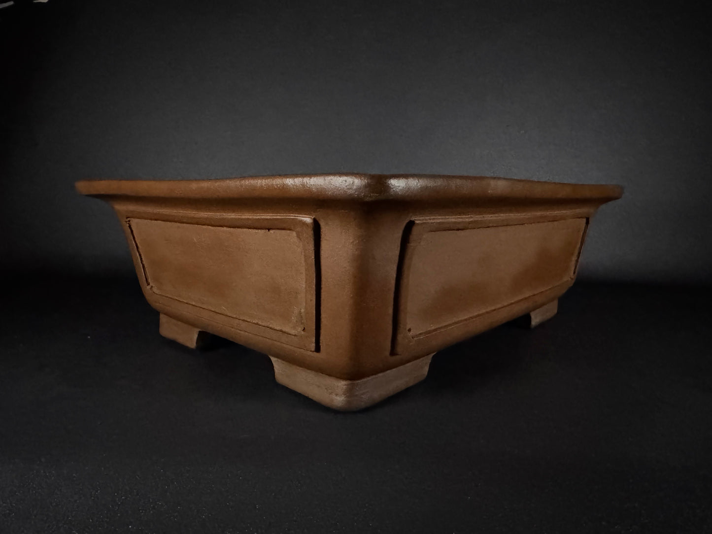 REIHO (Kataoka Katsushi, 片岡勝志) "爪描き" - 常滑– 56.5cm Rectangular Unglazed 長方形無釉