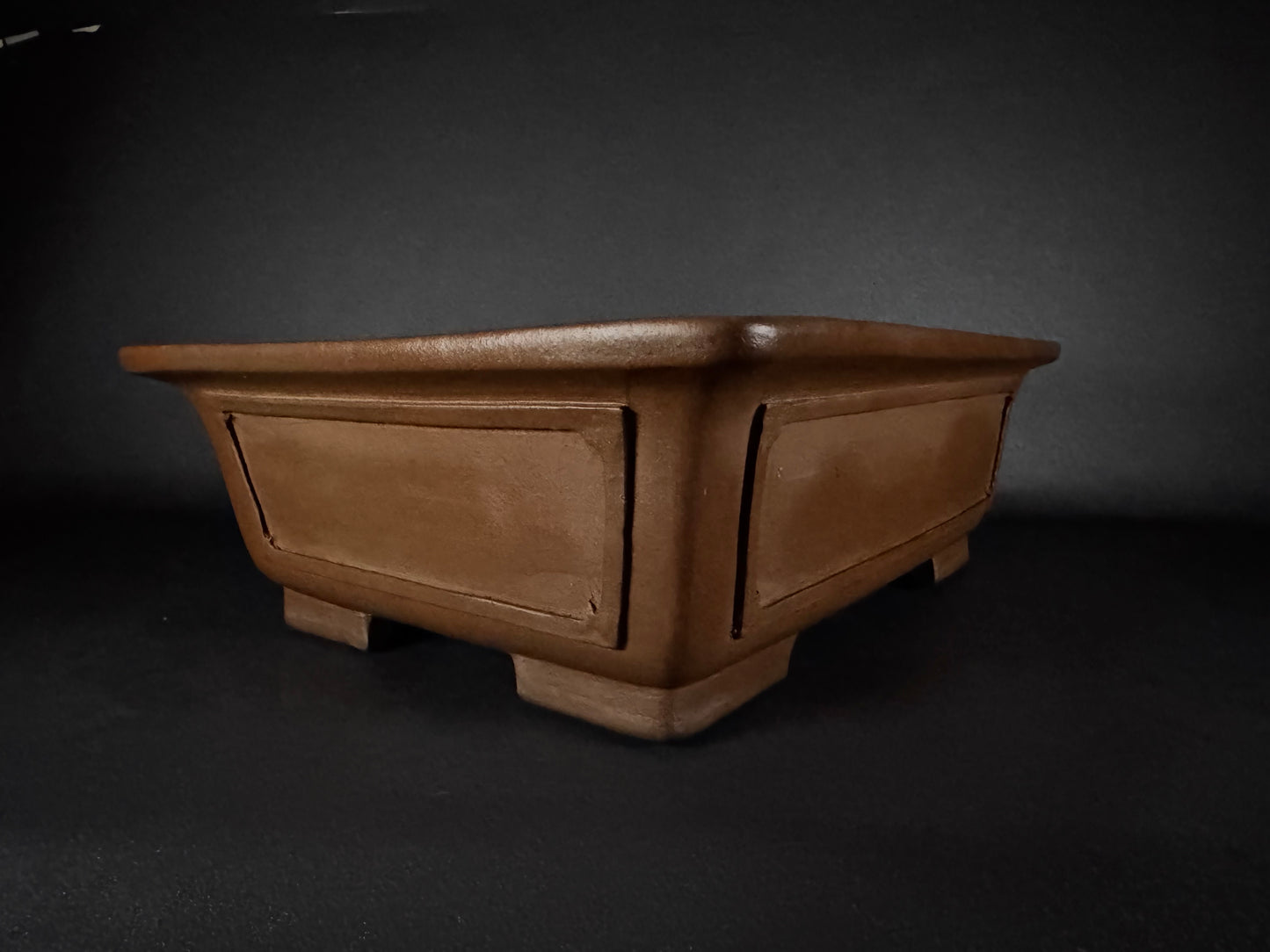 REIHO (Kataoka Katsushi, 片岡勝志) "爪描き" - 常滑– 56.5cm Rectangular Unglazed 長方形無釉