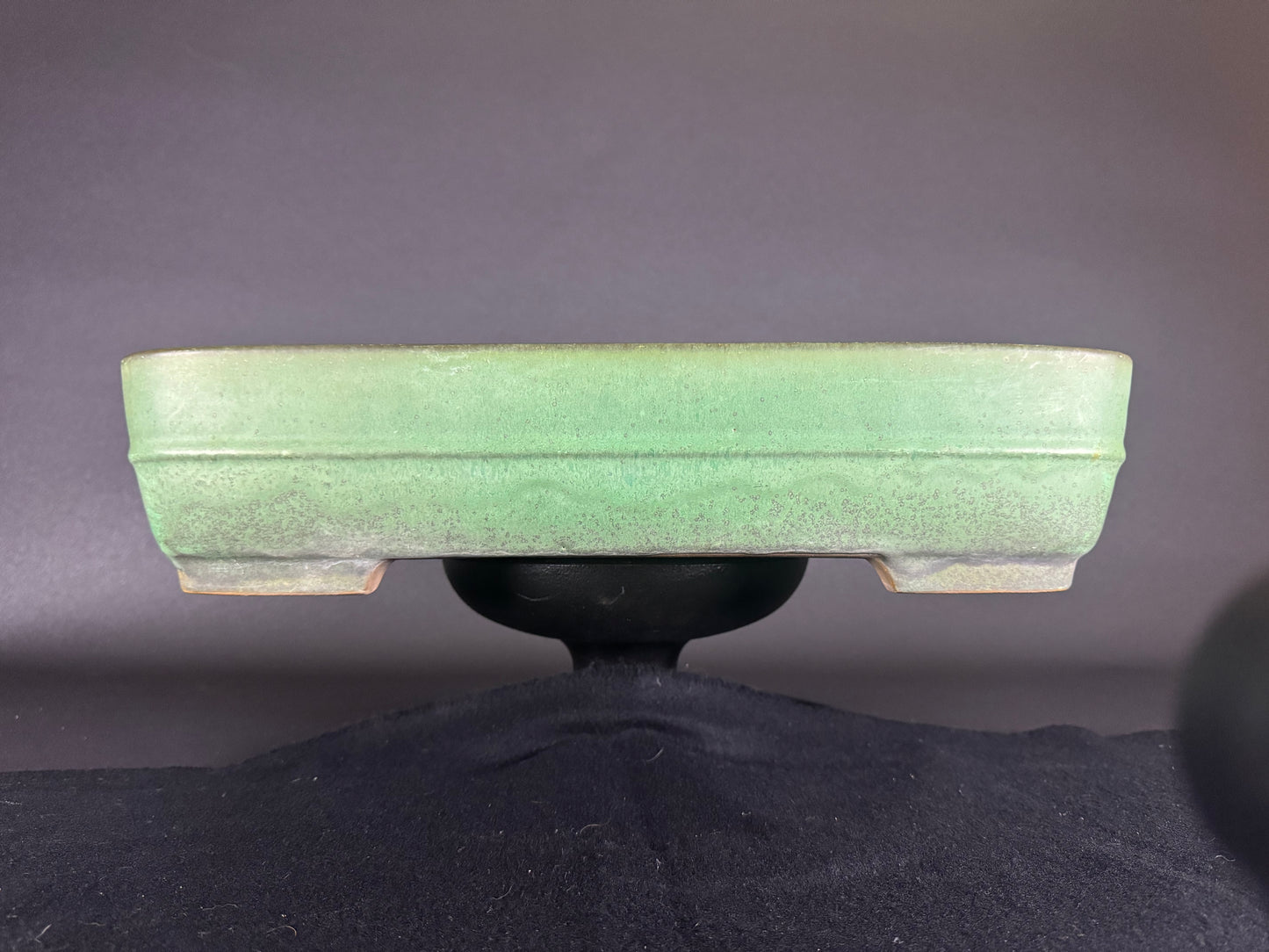 YAMAFUSA 4th Generation (Koie Takehiko) 常滑 - 41cm | Rectangular |  Green Glazed