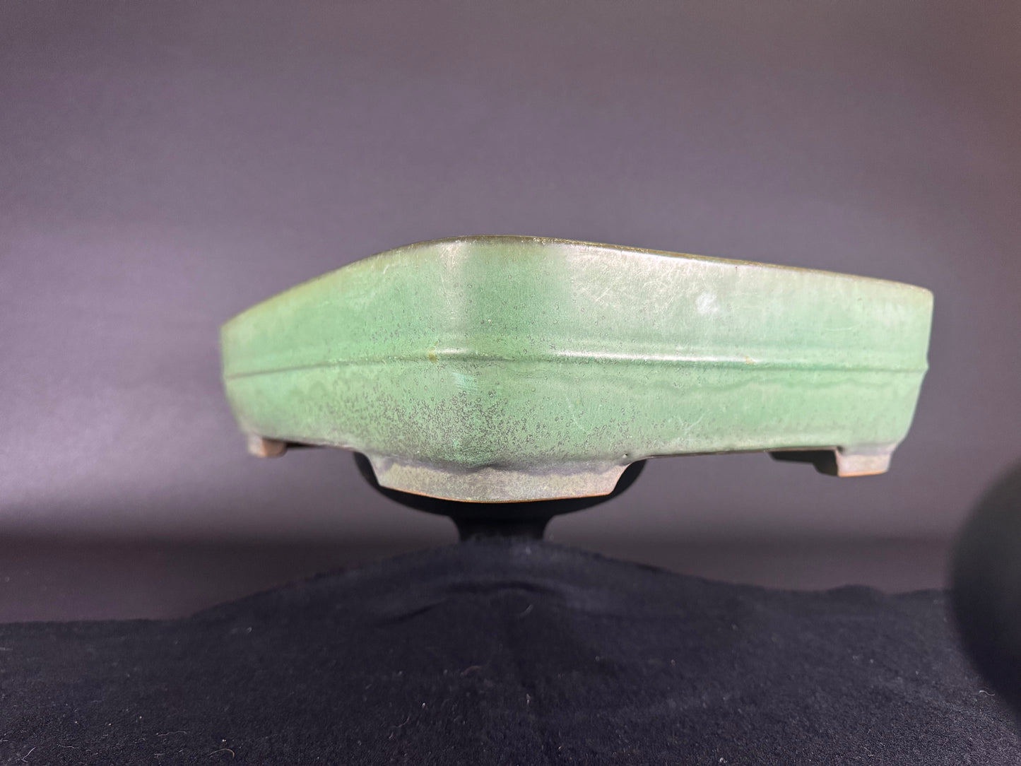YAMAFUSA 4th Generation (Koie Takehiko) 常滑 - 41cm | Rectangular |  Green Glazed