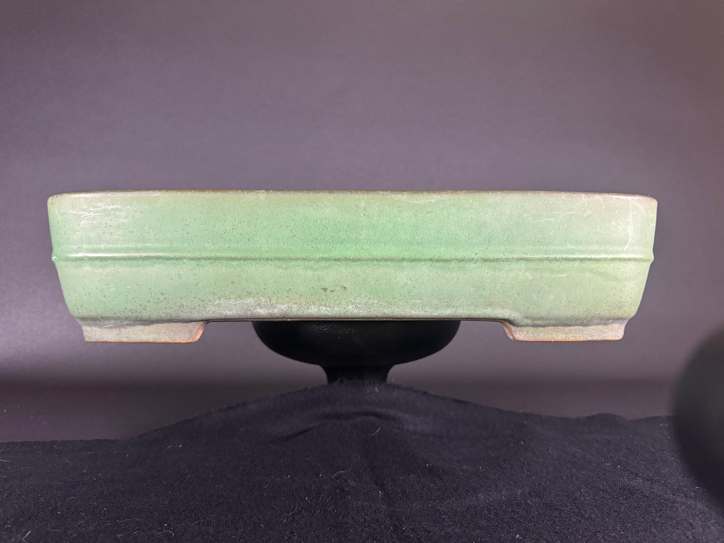 YAMAFUSA 4th Generation (Koie Takehiko) 常滑 - 41cm | Rectangular |  Green Glazed