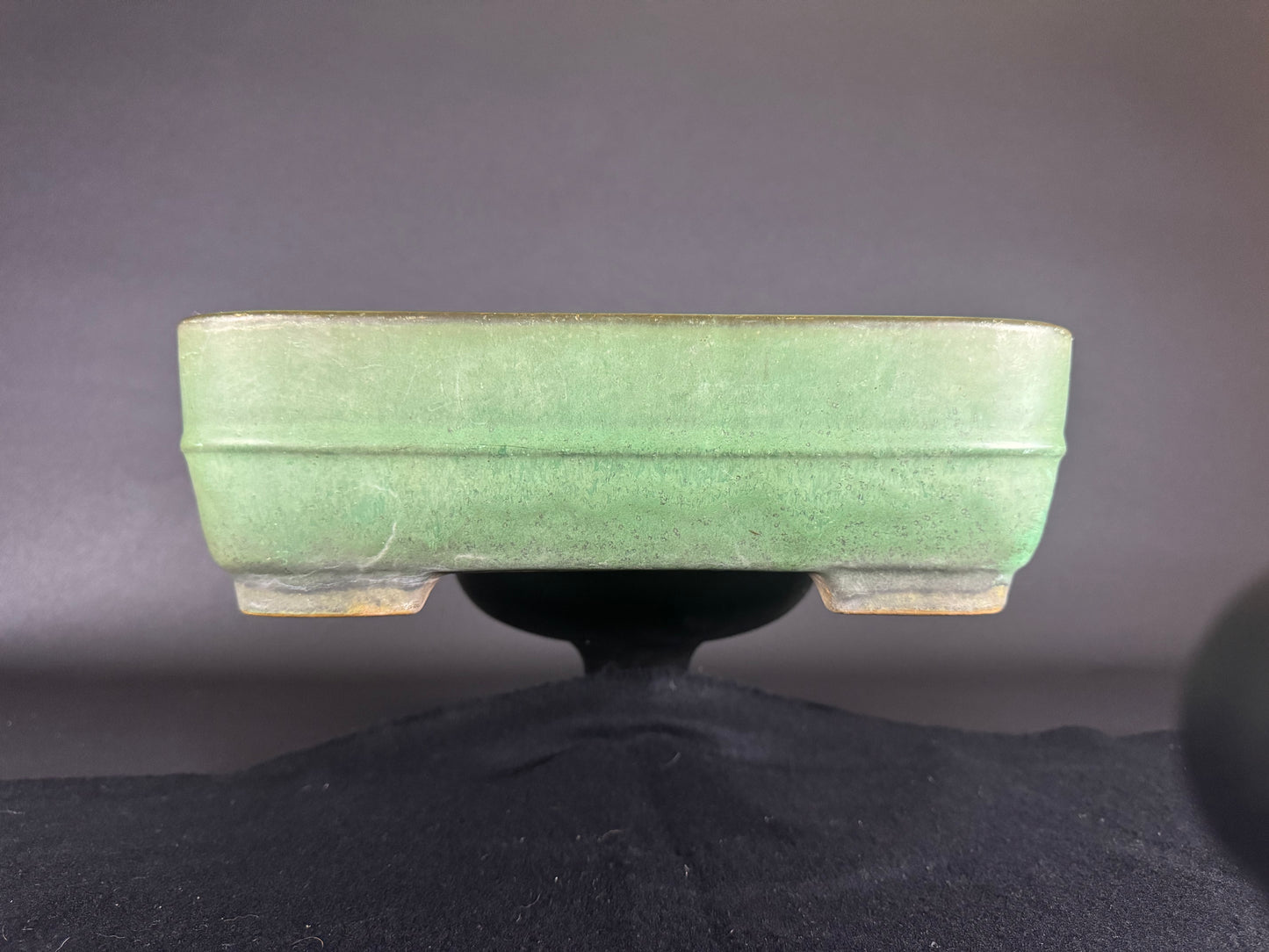 YAMAFUSA 4th Generation (Koie Takehiko) 常滑 - 41cm | Rectangular |  Green Glazed