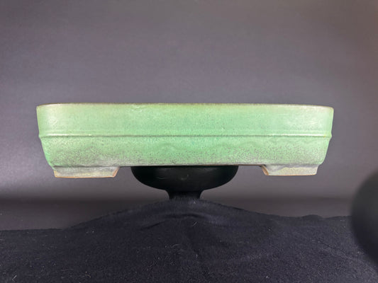 YAMAFUSA 4th Generation (Koie Takehiko) 常滑 - 41cm | Rectangular |  Green Glazed