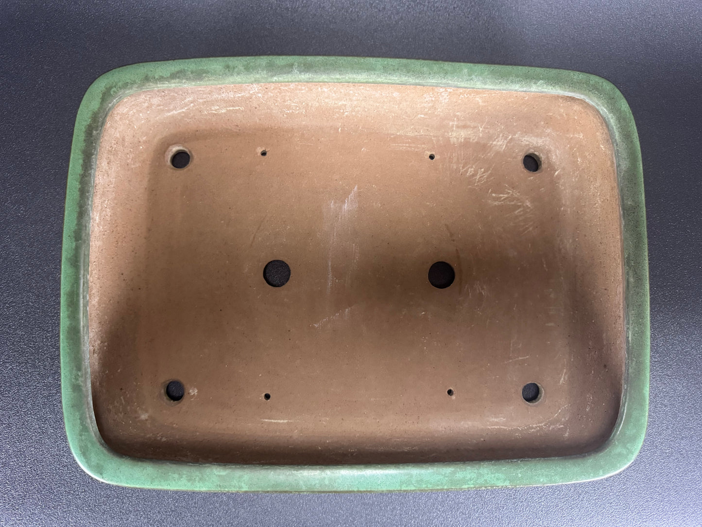 YAMAFUSA 4th Generation (Koie Takehiko) 常滑 - 41cm | Rectangular |  Green Glazed