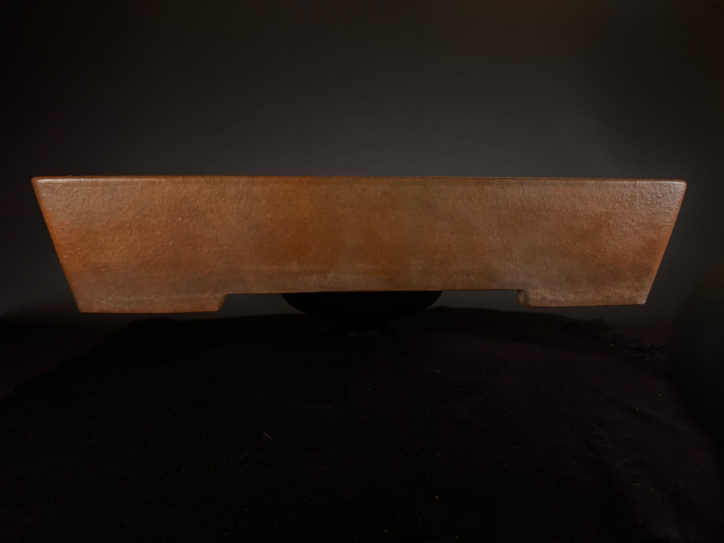 KEIZAN Hisada 久山 桂山 - 常滑 –49.6cm Rectangular Unglazed Hand Signed