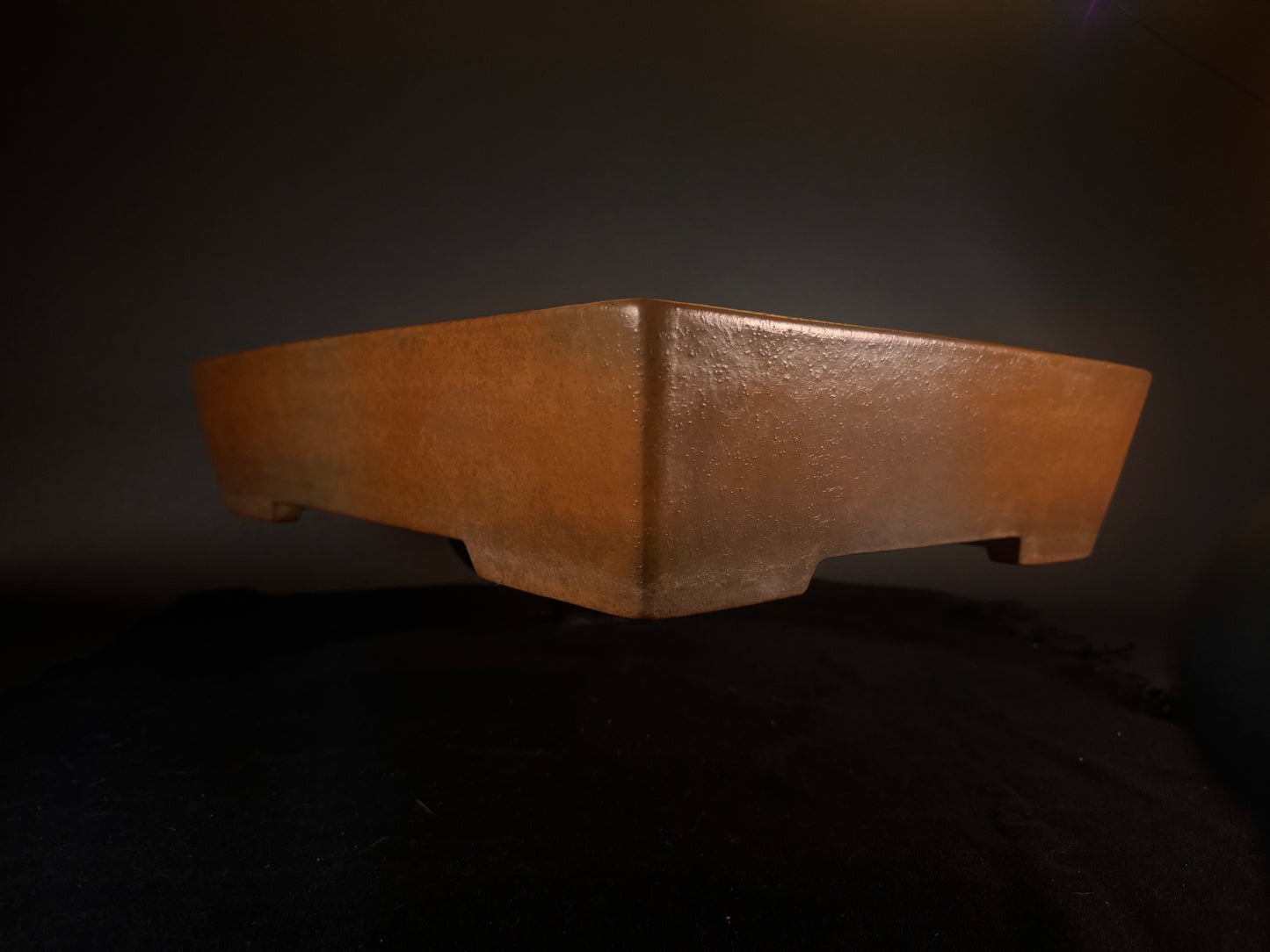 KEIZAN Hisada 久山 桂山 - 常滑 –49.6cm Rectangular Unglazed Hand Signed