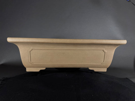 SENZAN, Tokoname, 47.0 Rectangle; Unglazed; Momo no hana / Peach Bloosom Clay.