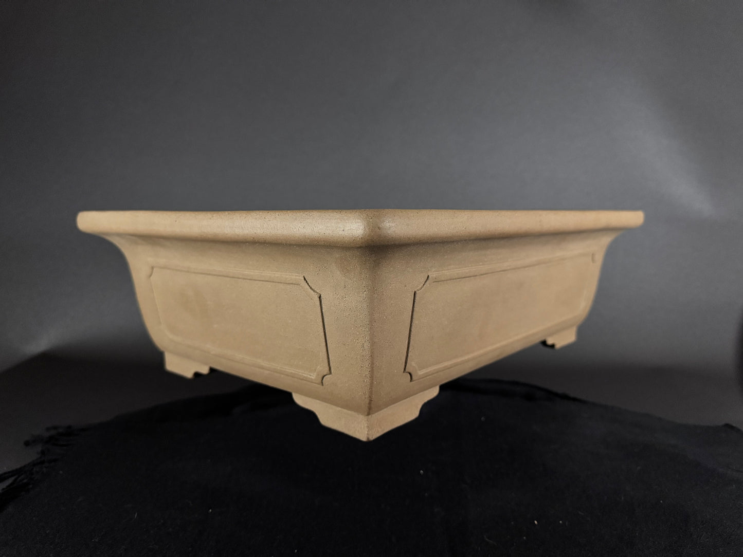 SENZAN, Tokoname, 47.0 Rectangle; Unglazed; Momo no hana / Peach Bloosom Clay.