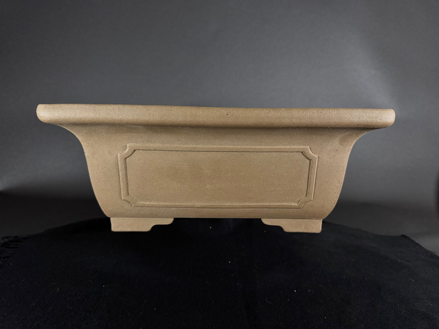 SENZAN, Tokoname, 47.0 Rectangle; Unglazed; Momo no hana / Peach Bloosom Clay.
