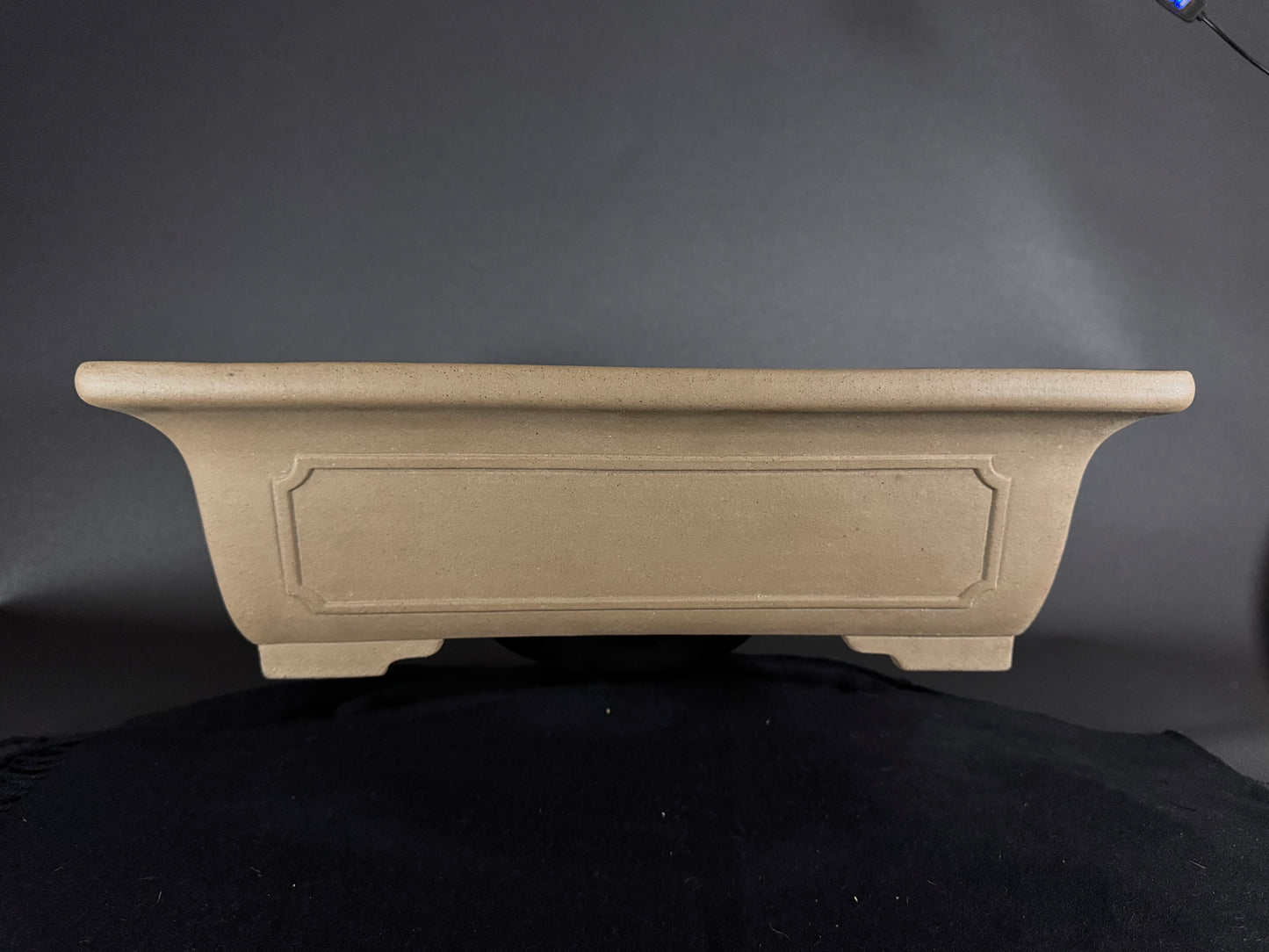 SENZAN, Tokoname, 47.0 Rectangle; Unglazed; Momo no hana / Peach Bloosom Clay.