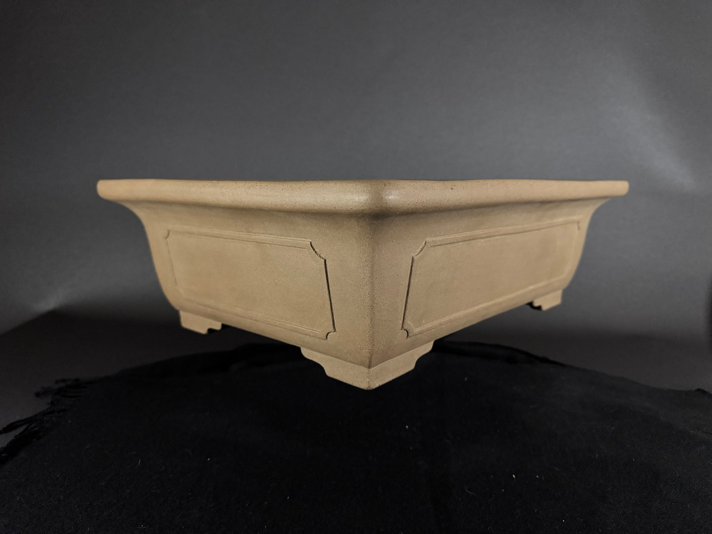 SENZAN, Tokoname, 47.0 Rectangle; Unglazed; Momo no hana / Peach Bloosom Clay.